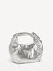 Old Navy Faux-Leather Croissant Bag - Silvery Silver