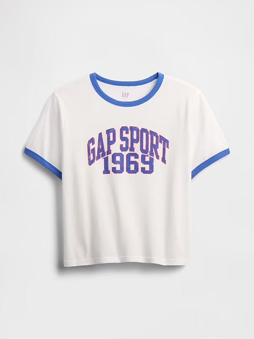 Gap Shrunken Ringer Graphic T-Shirt - New Off White