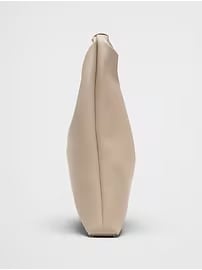Banana Republic Vegan Leather Mini Slouchy Tote - Bone