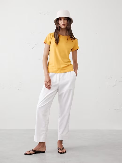Banana Republic Timeless Crew-Neck T-Shirt - Autumn Leaves