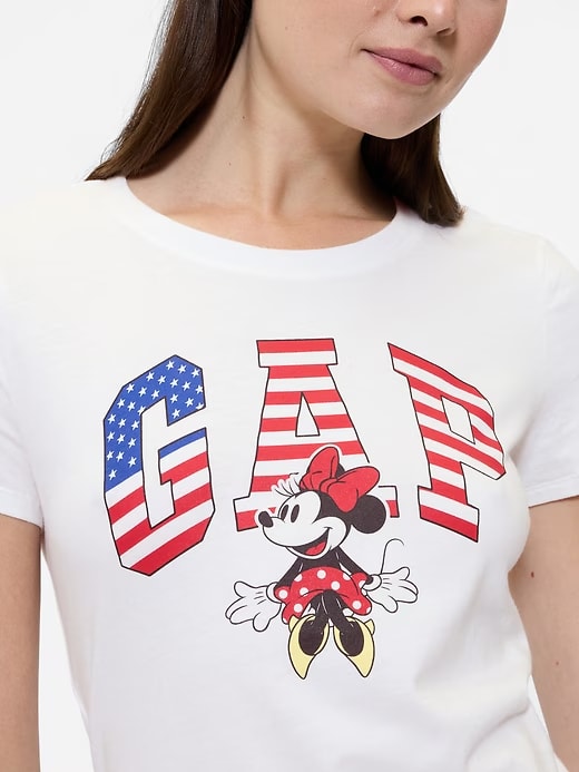 Gap × Disney Minnie Mouse Logo T-Shirt - New Off White