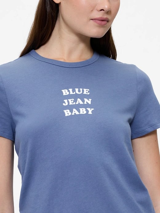 Gap Favorite Graphic T-Shirt - Bijou Blue