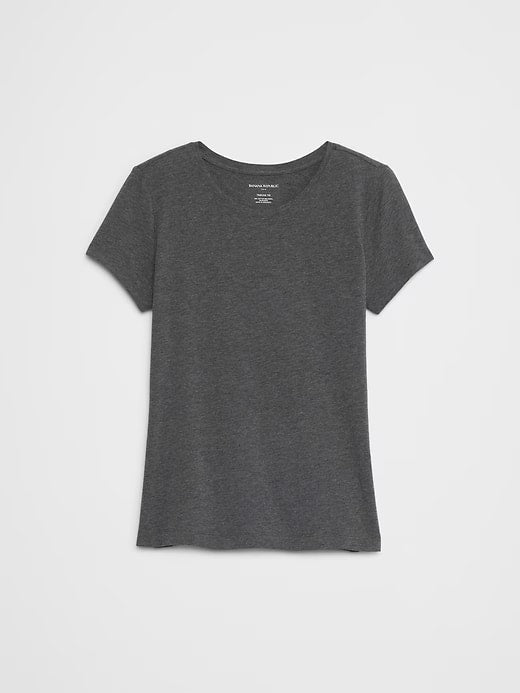 Banana Republic Timeless Crew-Neck T-Shirt - Dark Charcoal Gray