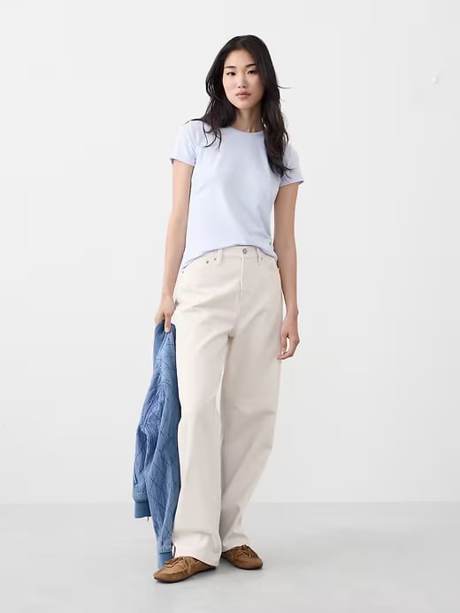 Banana Republic Timeless Crew-Neck T-Shirt - Crisp Blue