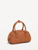 Old Navy Mini Bowler Bag in Cognac Brown