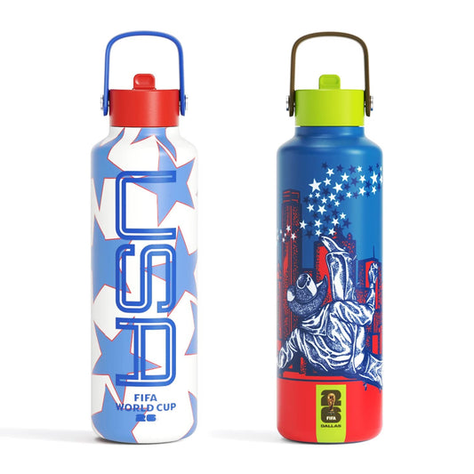 FIFA World Cup 2026 Performance 24oz Insulated Water Bottle (2-Pack Dallas Edition)