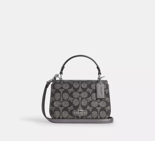 Coach Lysa Top Handle Bag in Signature Canvas