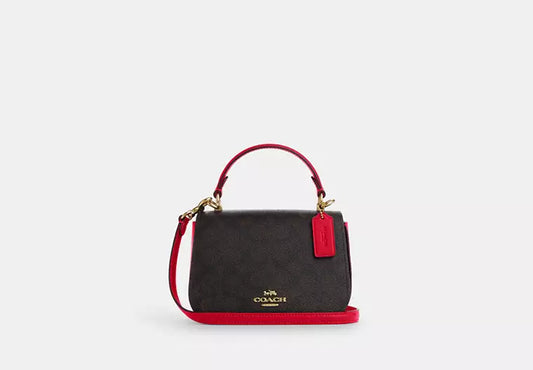 Coach Lysa Top Handle Bag in Signature Canvas