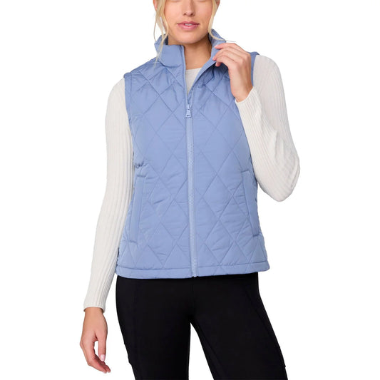 Free Country Women's Quilted Vest | Light Blue