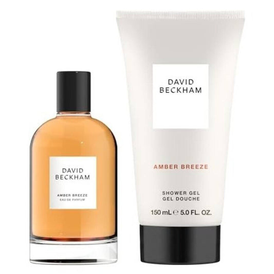 David Beckham Men's Amber Breeze Gift Set Fragrances Edp 100ml + Sg 150ml