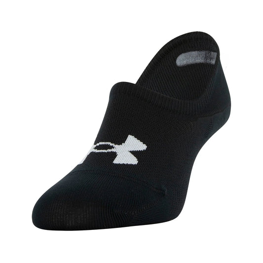 Under Armour Women's 6-Pack Essential Cotton Ultra Low Sock | Black/White