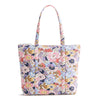 Vera Bradley North South Tote Bag in the Aloha Blooms Oyster