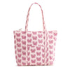 Vera Bradley Tote Bag in the Butterfly Blooms Crystal Pink