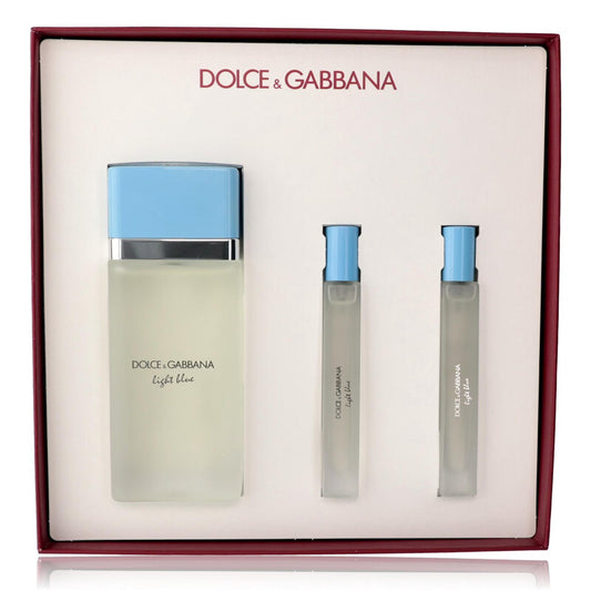 Dolce & Gabbana Ladies Light Blue 3-Piece EDT Gift Set