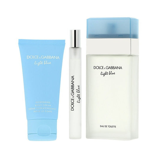 Dolce & Gabbana Ladies Light Blue 3-Piece EDT Gift Set