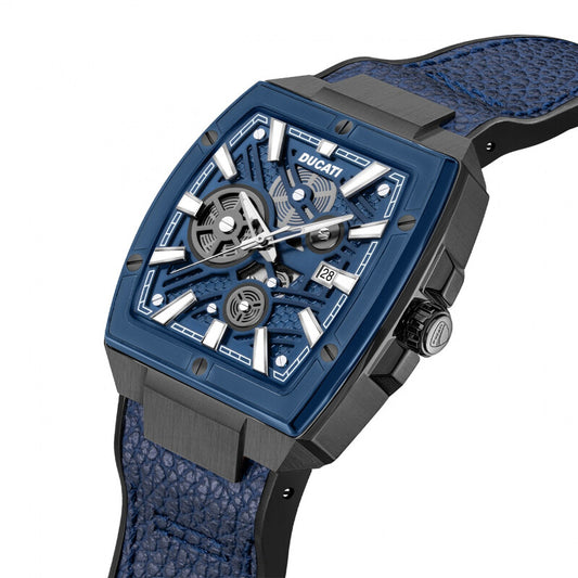 Ducati Classic 3H Quartz Blue Dial Men's Watch