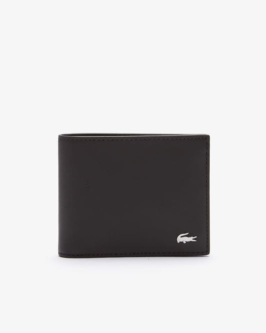 Lacoste Men's Embossed Leather Fitzgerald Billfold in MARRON (Brown)