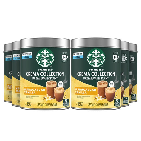 Starbucks Crema Collection Premium Instant Madagascar Vanilla Flavored Coffee (6-Pack)