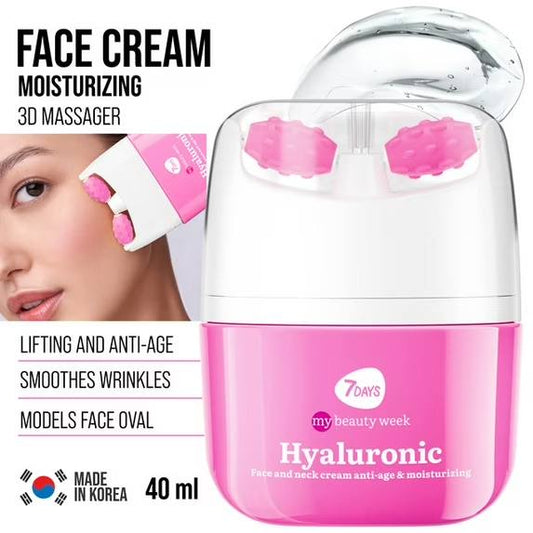 7DAYS Korean Skin Care Daily Moisturizer with Face Roller