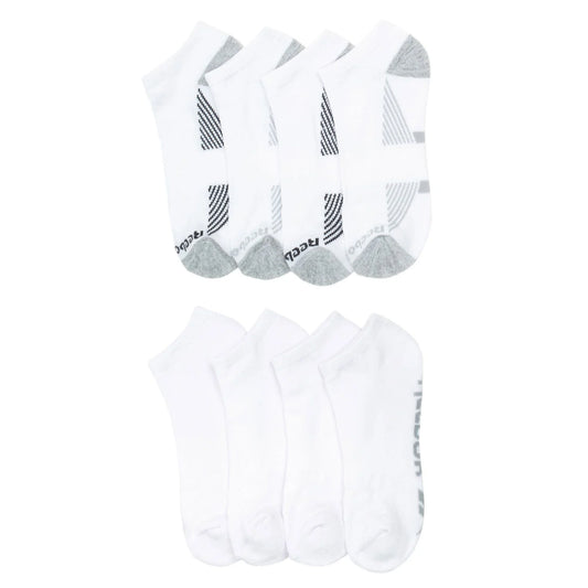 Reebok Men's 8-Pack Cushion Low-Cut Sock | White