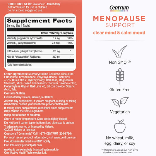 Centrum Menopause Support Clear Mind & Calm Mood