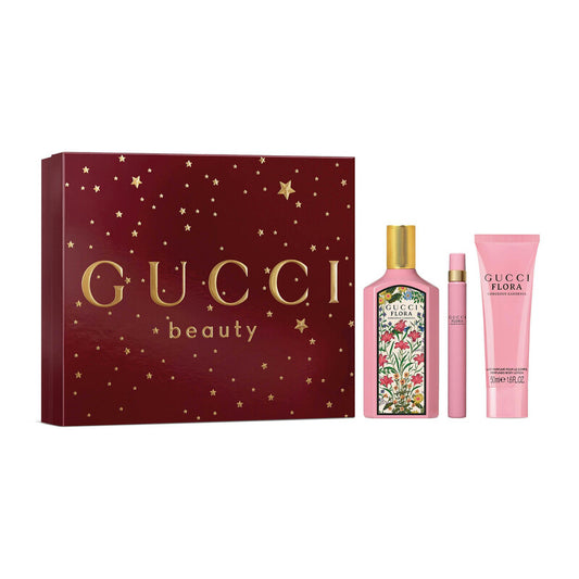 Gucci Ladies Flora Gorgeous Gardenia 3pcs EDP Gift Set (XM25)