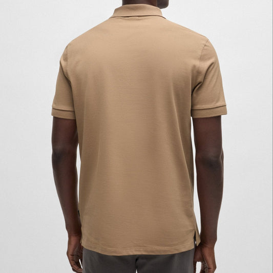 Hugo Boss Pallas Regular-Fit Polo Shirt in Beige