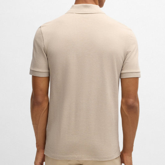 Hugo Boss Pallas Regular-Fit Polo Shirt in Cotton Light Beige