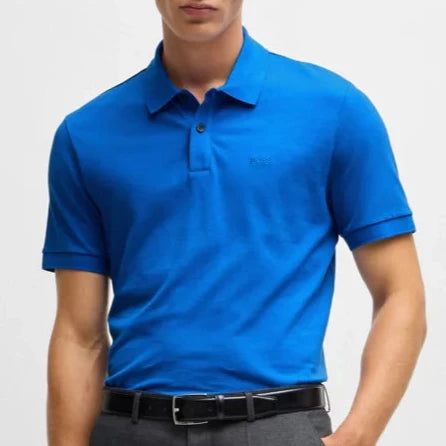 Hugo Boss Pallas Regular-Fit Polo Shirt in Blue