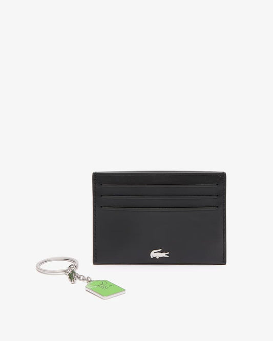 Lacoste Men's FG Card Holder and Keychain Gift Set in NOIR KR OSEILLE (Color Code: N22)