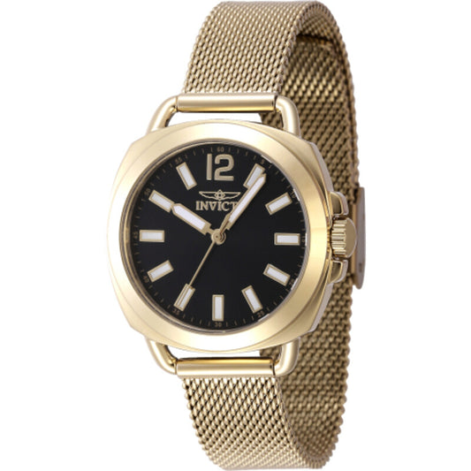 Invicta Wildflower Quartz Black Dial Ladies Watch