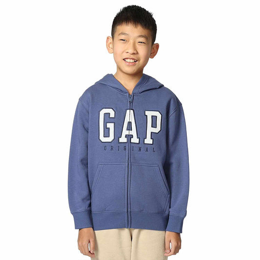 Gap Kids Full-Zip Fleece Sweatshirt in Blue