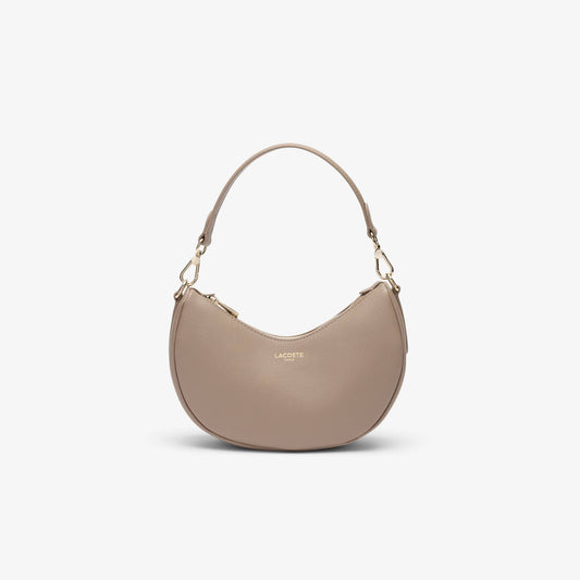 Lacoste Small Champs-Élysées Half-Moon Bag in Taupe (Color Code N81)