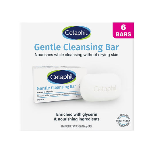 Cetaphil Gentle Cleansing Bar (4.5 oz, 6-Count)