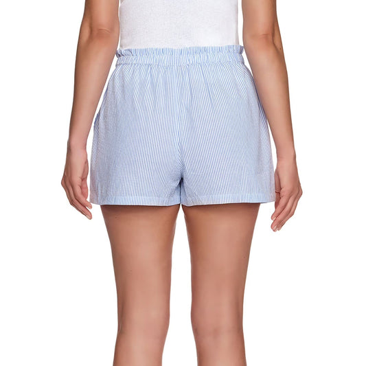 LOFT Women's 2-Pack Sleep Short Set in Pink Stripe/Blue Stripe