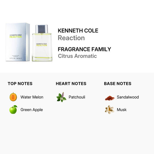 Kenneth Cole Reaction Eau de Toilette Spray in a 3.3 oz / 3.3 fl oz (roughly 100 ml) size