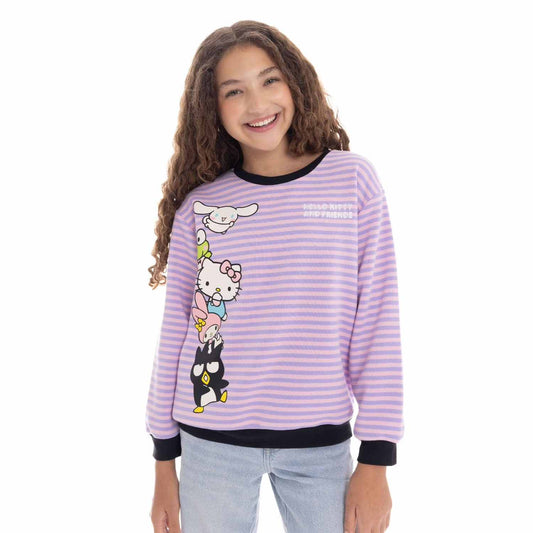 Character Girls Crewneck Sweatshirt in Hello Kitty