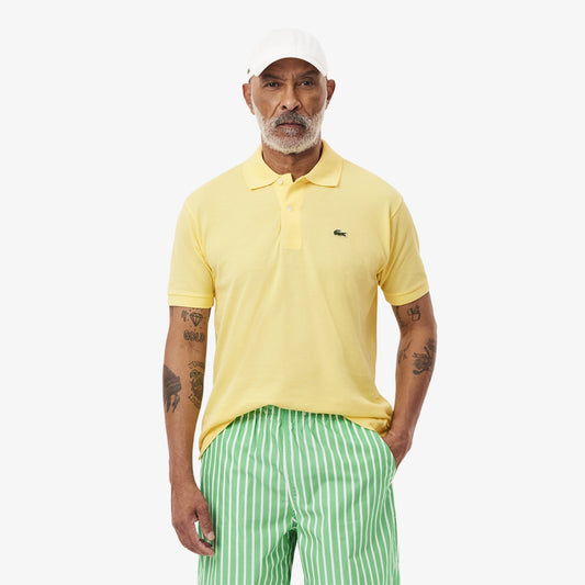 Lacoste Men's Original L.12.12 Polo Shirt in yellow (specifically color code 107)