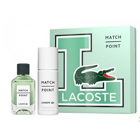 Lacoste Men's Match Point 2-Piece Gift Set (100 ml EDT + 150 ml Deodorant Spray)
