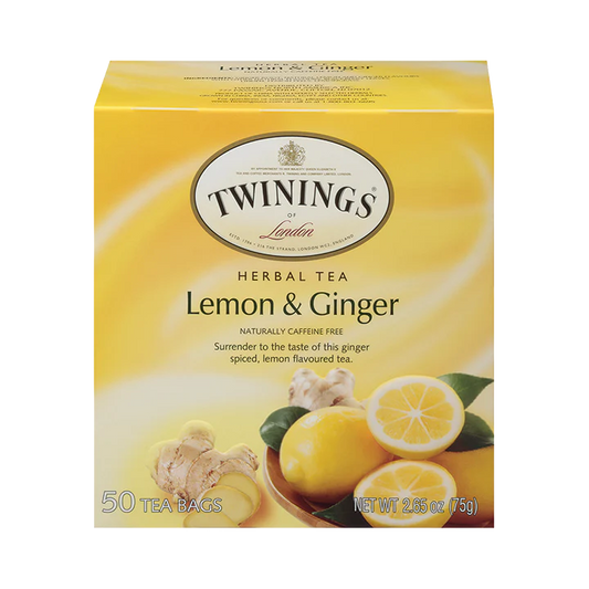 Twinnings Lemon & Ginger, 50 Tea Bags