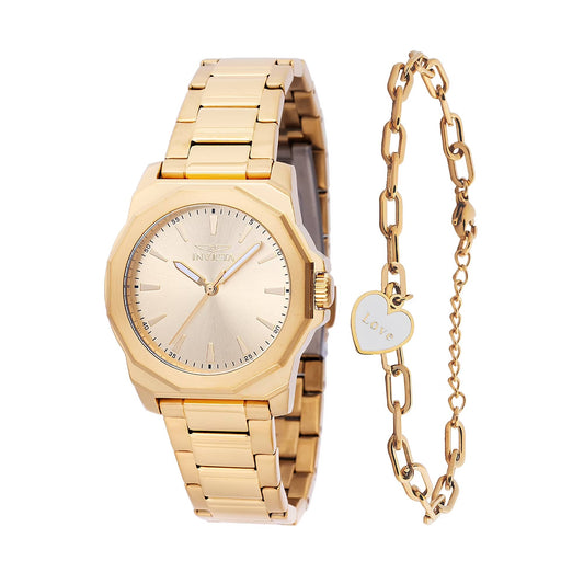 Invicta Speedway Lady 34mm (Two-Tone Gold/Steel with Gold Dial)