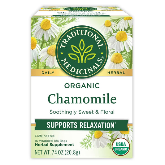 Traditional Medicinals Organic Chamomile Herbal Tea (16 Count)
