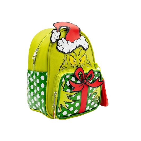 Licensed Kids 10.5" Mini Backpack with Coin Purse in Grinch