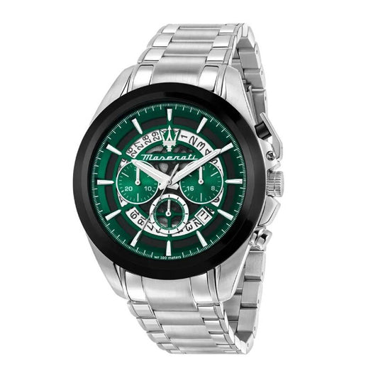 Maserati Traguardo Chronograph Quartz Green Dial Men’s Watch