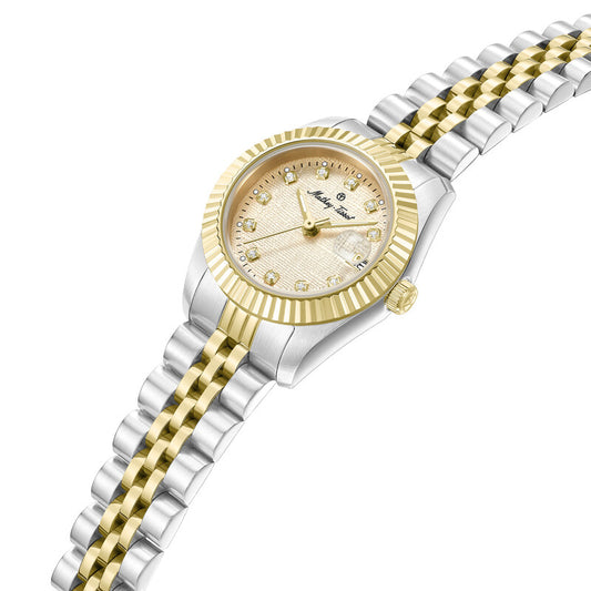 Mathey-Tissot Quartz Champagne Dial Ladies Watch (Item No. H250955D-B)