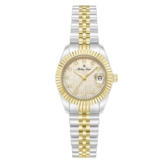Mathey-Tissot Quartz Champagne Dial Ladies Watch (Item No. H250955D-B)
