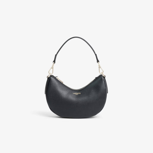 Lacoste Small Champs-Élysées Half-Moon Bag in Black (Color Code 000)