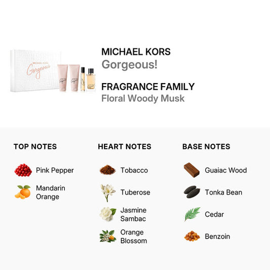 Michael Kors Ladies Gorgeous Gift Set Fragrances