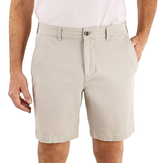 Sperry Men's Flat-Front Shorts (Light Grey)