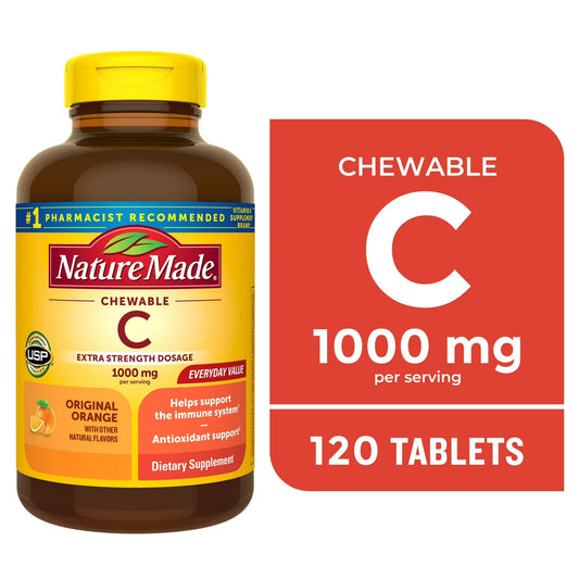 Nature Made Extra Strength Chewable Vitamin C (1000 mg per Serving)